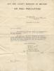 Air Raid Warden certification letter