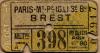 Railway Ticket - Brest.Paris