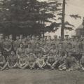 Photo, Officer Training at Work Point Barracks 1915 Major Bunbury-Seaforth C.D. Regimental Sergeant Major Youngman- Instructor.