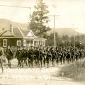 n.d. 7, Marching into camp at Vernon BC