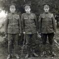 William Stanley Lane, Walter Ross Lane, and Robert Wallace Lane, Petawawa, 1916.