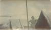 Private Harold Dean outside his tent in South Africa, B.E.F., WWI