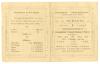 #01-covers: Souvenir record of the Troopship Scandinavian’s sailing of June 17, 1915; front and back covers.
