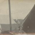 Having dinner outside the tent., Africa, WWI, Pte. Harold Dean Collection, B.E.F.