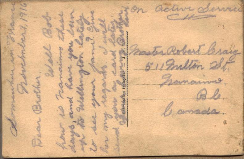 November 7, 1916, back, #2.