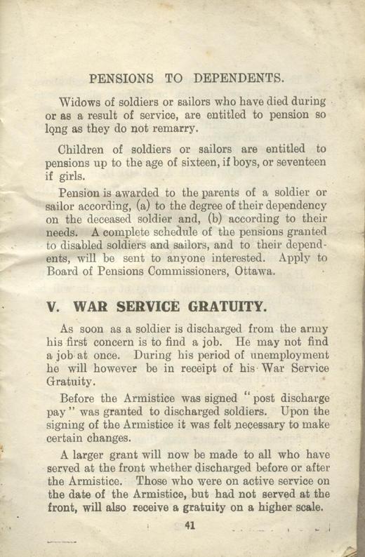 Returned Soldiers Handbook, nd, page 41