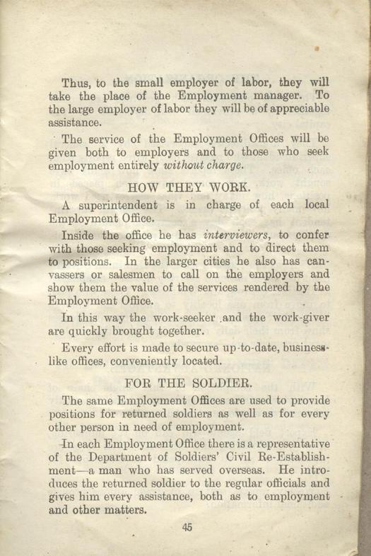 Returned Soldiers Handbook, nd, page 45