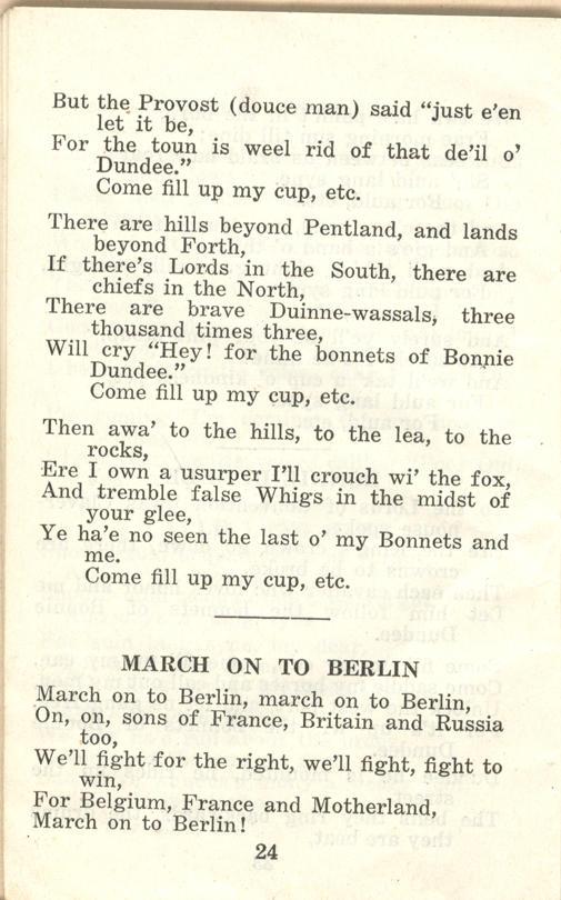 Winnipeg Rifles Songbook, nd, page 24