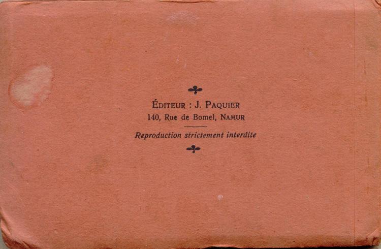 February 19, 1919, Postcard Book, back.