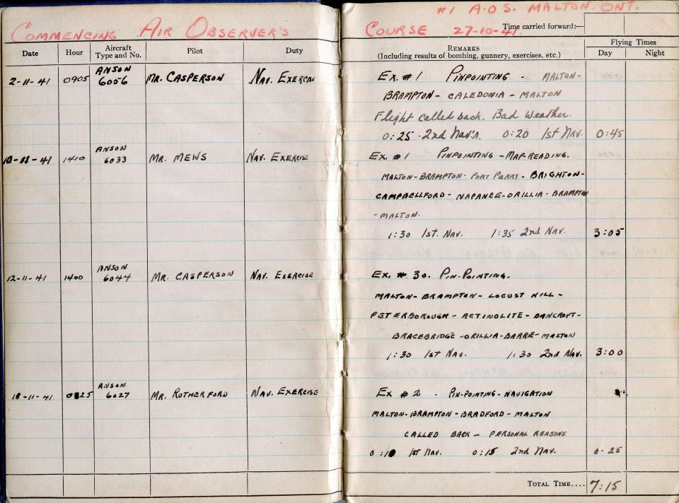 Thomas Scandiffio, Gunner Logbook, p.2