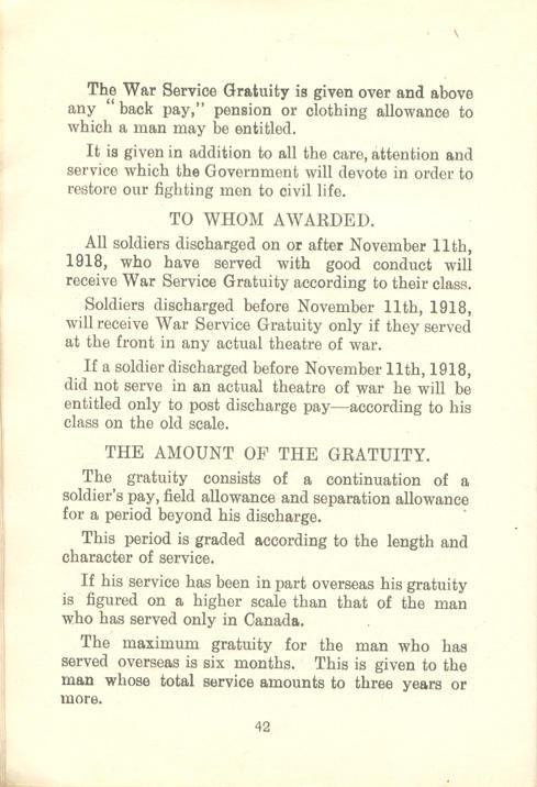 Returned Soldiers' Handbook 1
Page 42