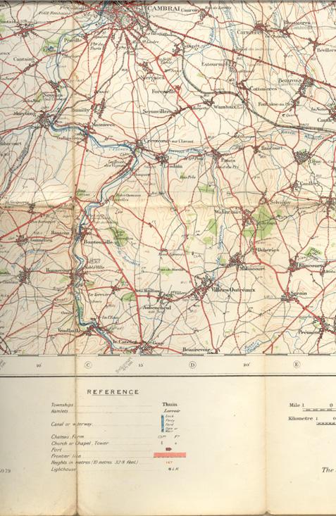 Map of Valenciennes Belgium
April 1916
Bottom Left #2