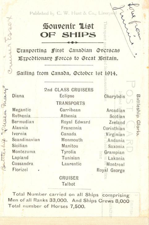 RMS Grampain
October 14, 1914
Back