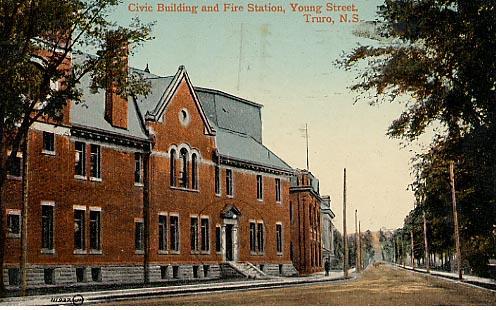 Civic Building and Fire Station
Turo Nova Scotia
"On way to dear old Dublin Bay"
April 1917
Front